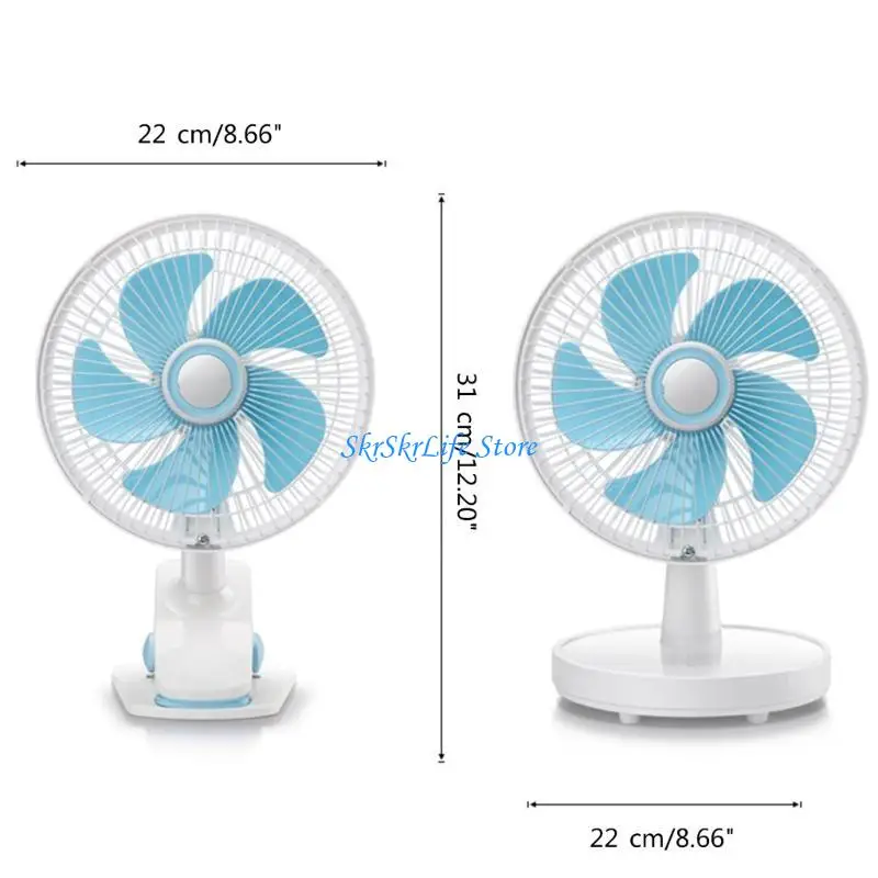 E65E Fan 9 pulgadas Estudiante Estudiante Dormitorio Silencio- Asuntos en casa Cerrica escritorio pequeña Ventilador 3