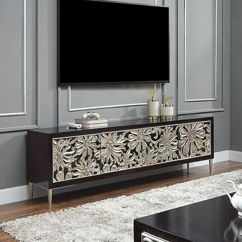 

villa living room coffee table combination Nordic style small apartment floor cabinet sprinkler cabinet complete set