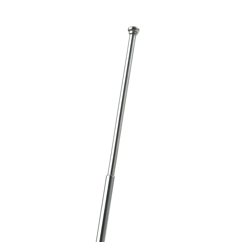 Stainless Steel 5 Section Telescoping Aerial Antenna Radio Universal HDTV Radio Telescopic Aerial Antenna Adapter