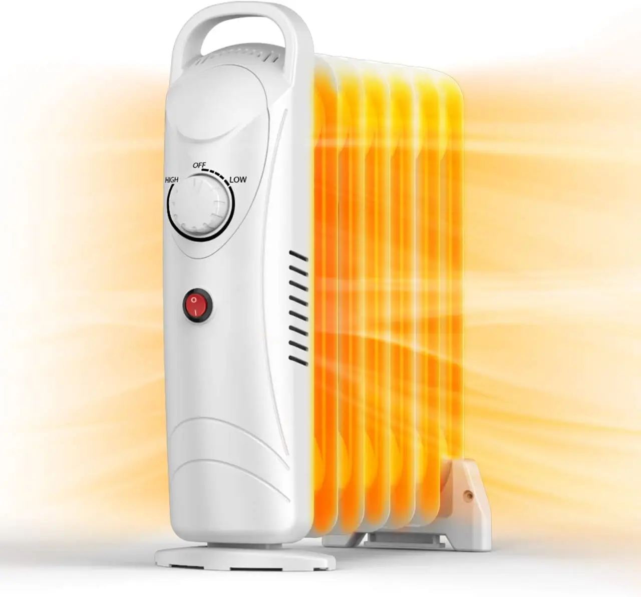 

700W Portable Oil Radiator Heater for Indoor Use, Overheat Protection, Silent Operation, Adjustable Thermostat