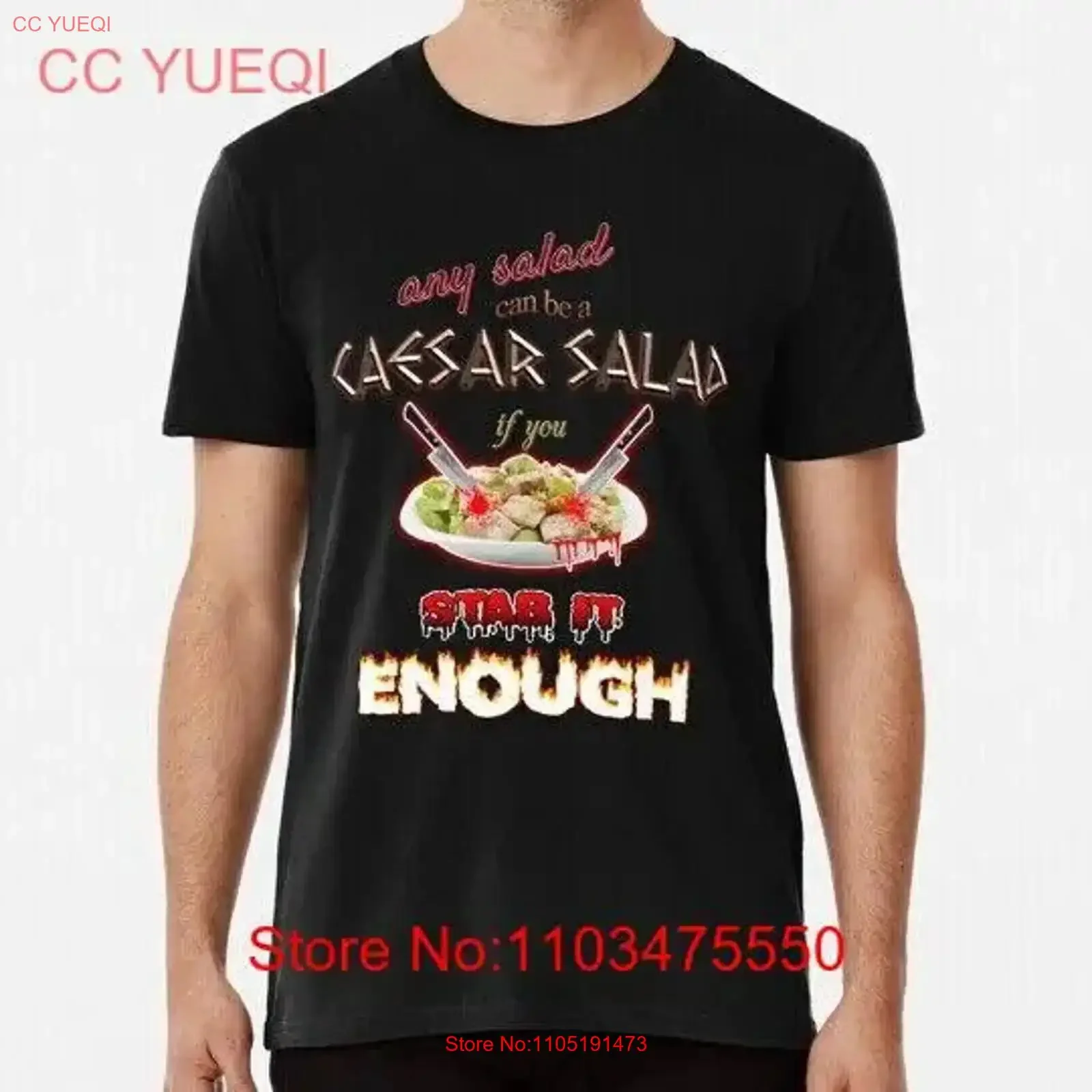 Julius Caesar Salad Any Can Be A If You Stab It Enough S 5XL Made in USA T Shirt vintage Washed Breathable homme graphic Casual