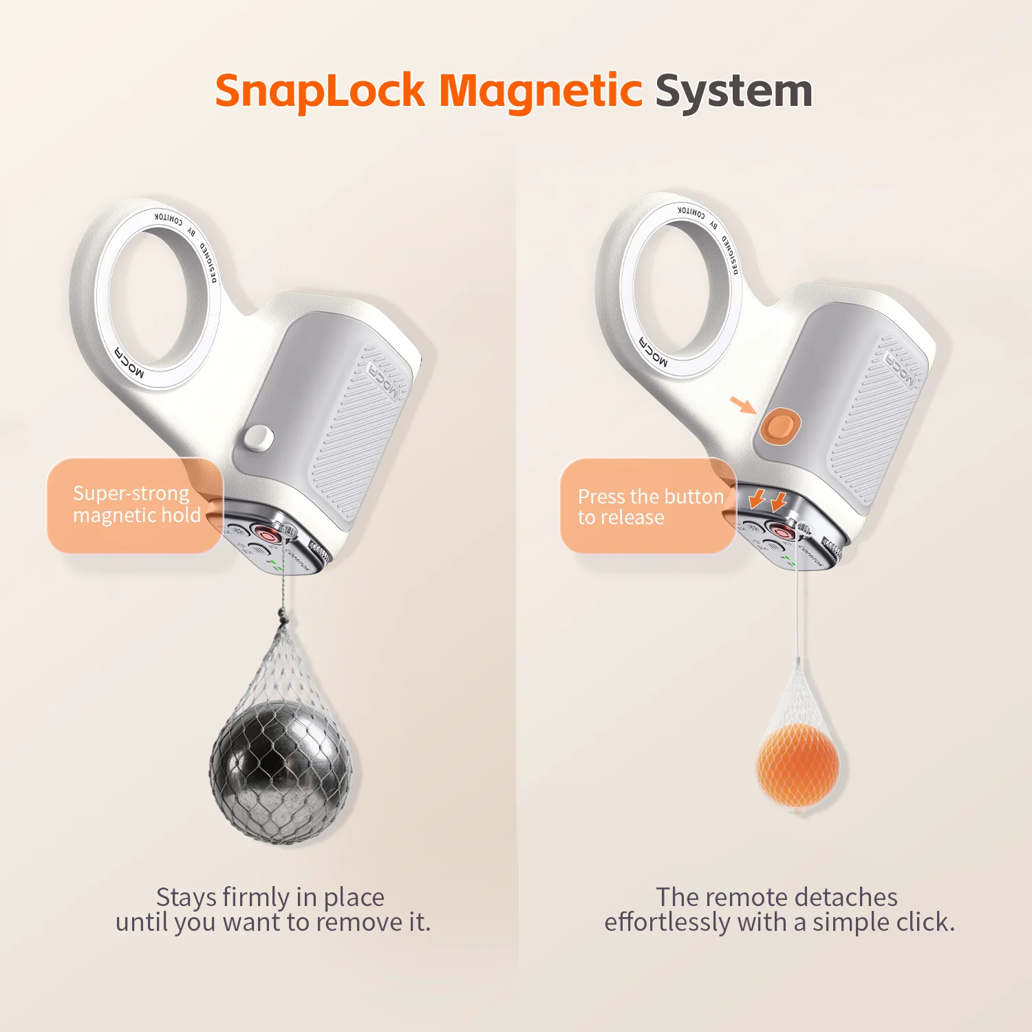 COMITOK MOCA iPhone Wireless Selfie Booster, mit Focus Lock/DSLR-Auslöser, wiederaufladbare Fernbedienung + optionaler Spiegel/Fülllicht – Detail 10