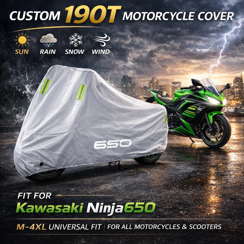 

Чехол для мотоцикла Kawasaki Ninja650 Z650 Z NINJA 650 650SE Versys650, водонепроницаемый, защитный от ультрафиолета, всепогодный чехол