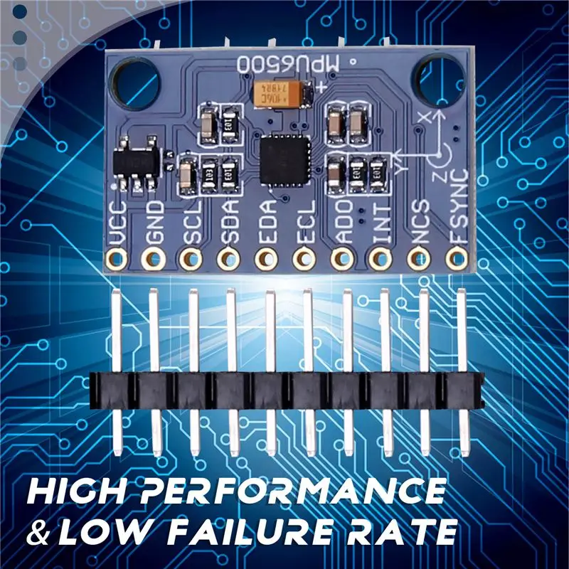 T23C 10Pcs MPU6500 Gyroscope Accelerometer Sensor Module 6-Axis GY-6500 Sensor Module IIC Communication Protocol