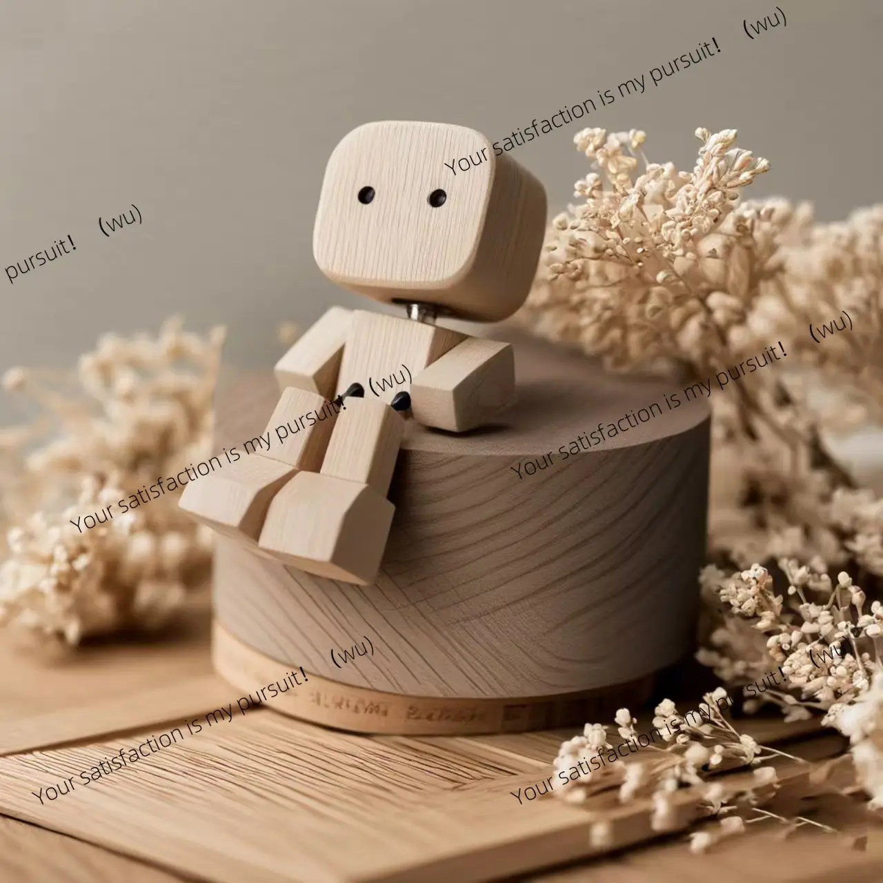 Charming Rocking Pinocchio Mini Swing Puppet, Leg Shaking Wooden Man
