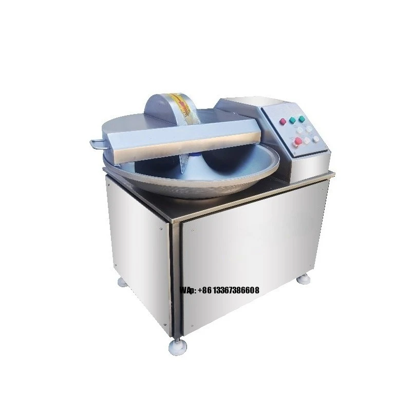 

Automatic Meat & Vegetable Chopper Grinder Bowl Cutter Cutting Machine with Motor for Sausage & Salad Preparation