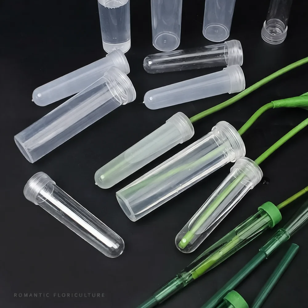 Large Capacity Fresh Flower Nutrient Vials Leakproof Water Tubes For Professional Florist Orchid Rose Arrangement Kits