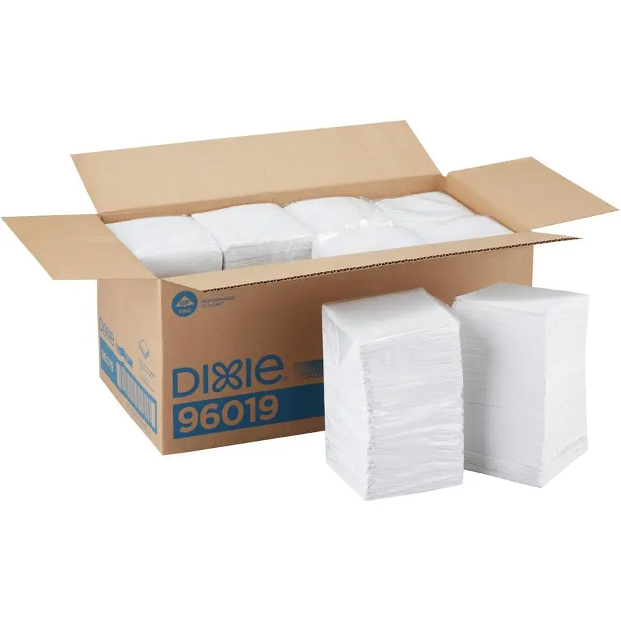 

1Ply Beverage Napkin by GP PRO , White, 1 4 Fold, 96019, 500 Napkins Per Pack, 8 Packs Per Case, 4000ct
