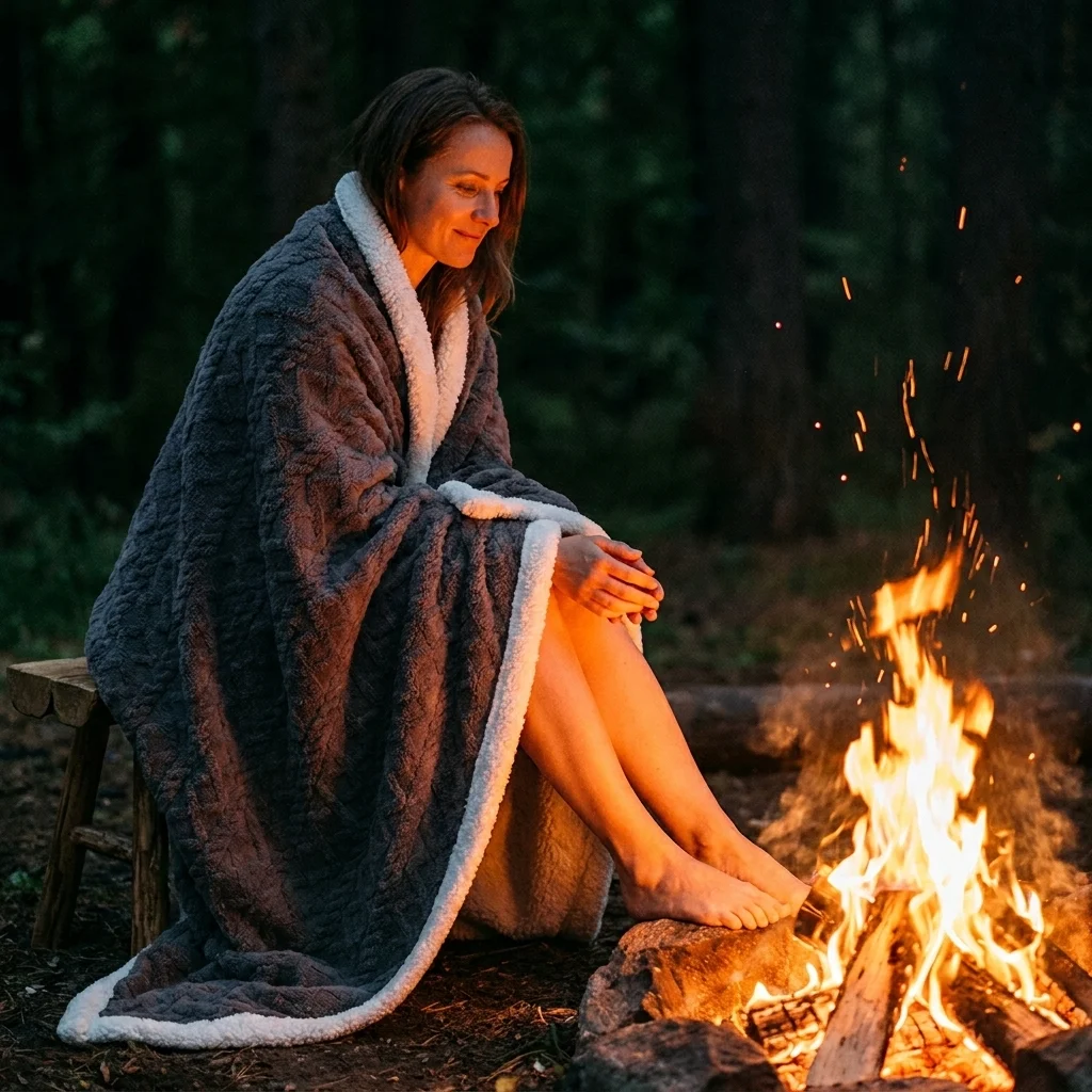Ultra Soft Cozy Fleece Blanket  Warm Thick Plush Fuzzy Bedding for Winter  Lightweight & Breathable All Season Throw for Couch  Machine Washable