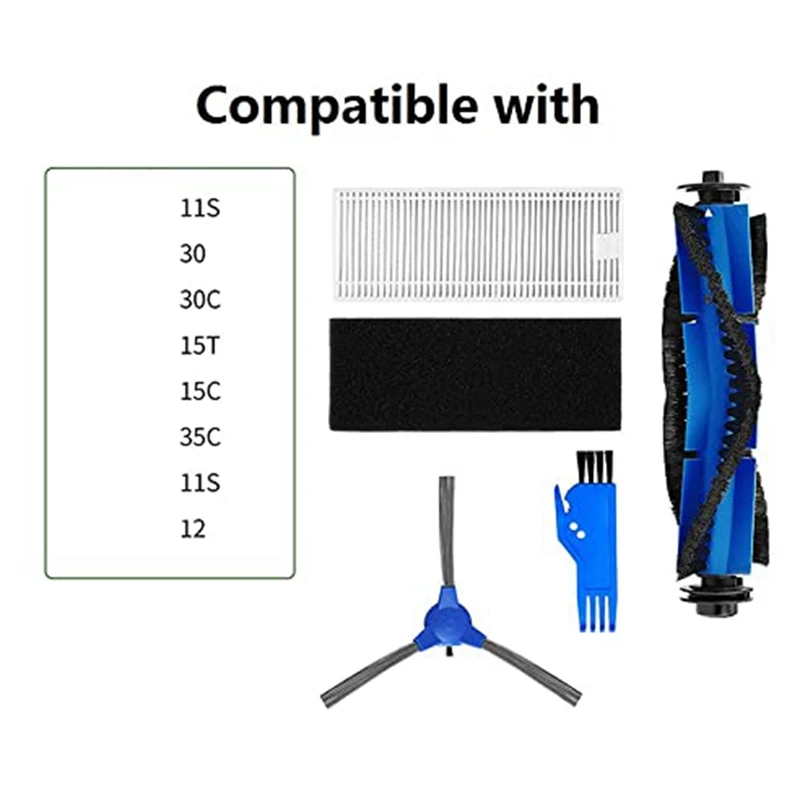 Replacement Part Roller Brush Side Brushes Filters For Eufy Robovac 11S 30 Robotic Vacuum Cleaner Accessories