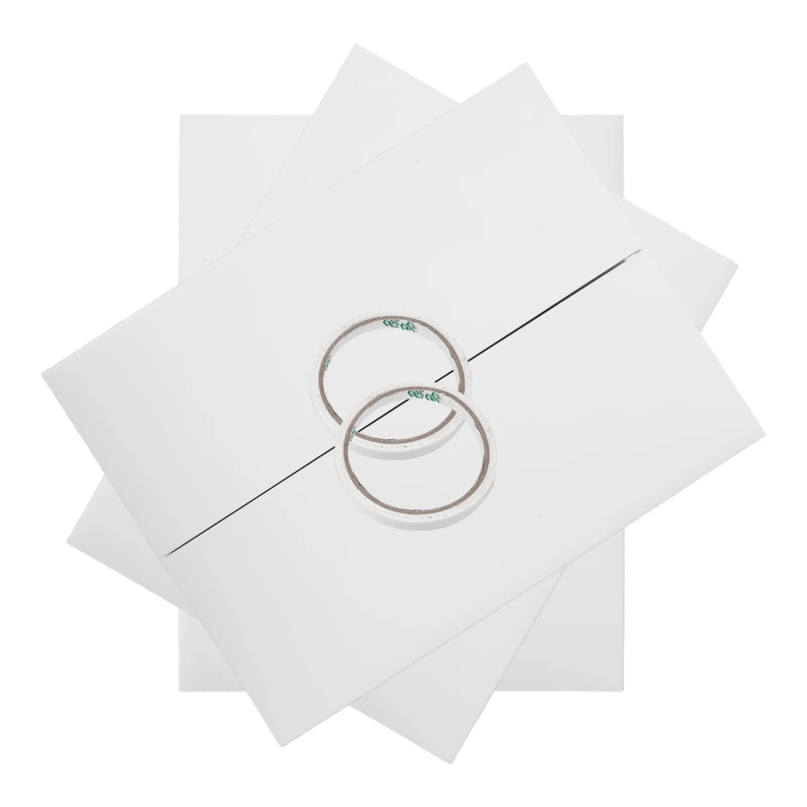 1 مجموعة بيضاء قابلة للطي ثلاثية الطي ملصق مجلس الورق المقوى عرض عرض العرض على الوجهين الشريط مشروع العلوم المعرض #1