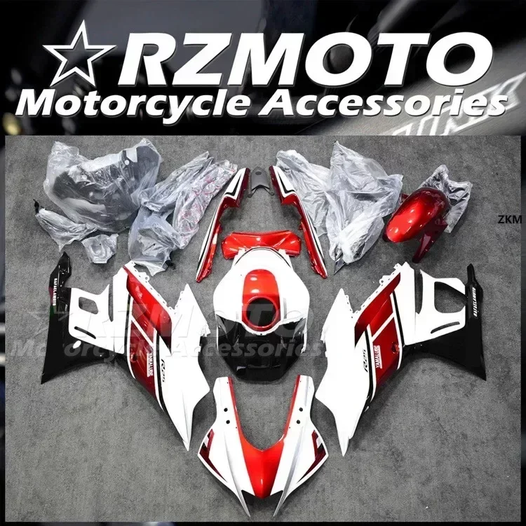 

4Gifts Injection Mold New ABS Fairings Kit Fit for YAMAHA YZF- R3 R25 2019 2020 2021 2022 19 20 21 22 Bodywork Set Red White