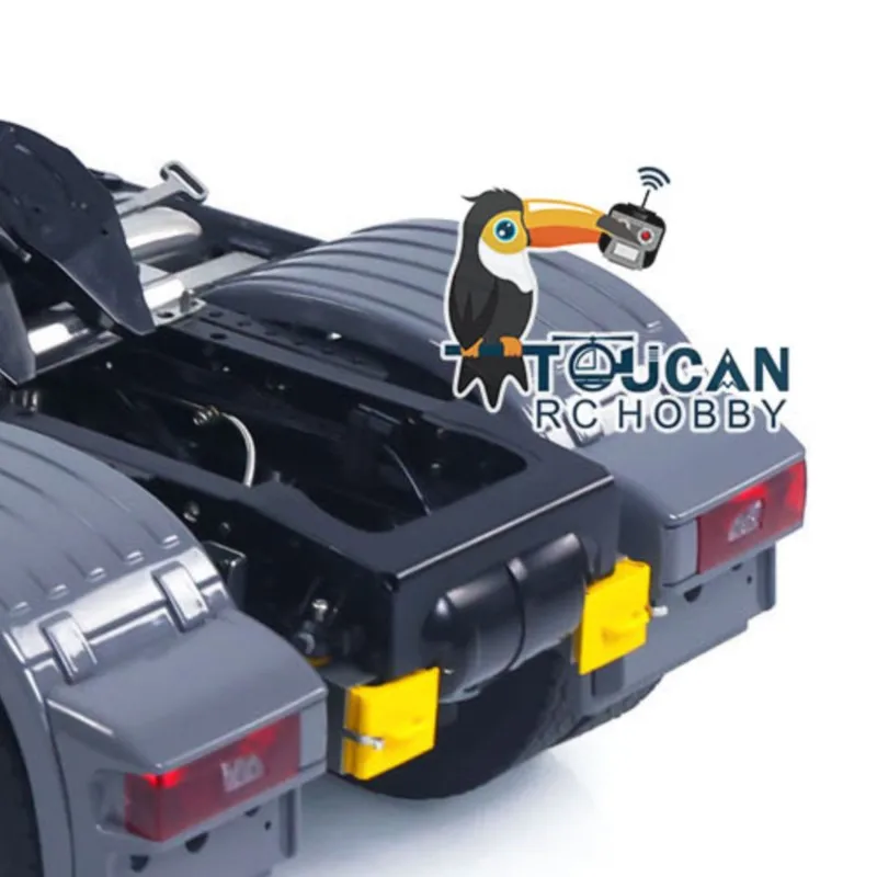

4x4 1/14 RC Tractor Truck Metal Chassis Fifth Wheel 3-speed Transmission with Transfer Case 4x2 Remote Control Lorry Model