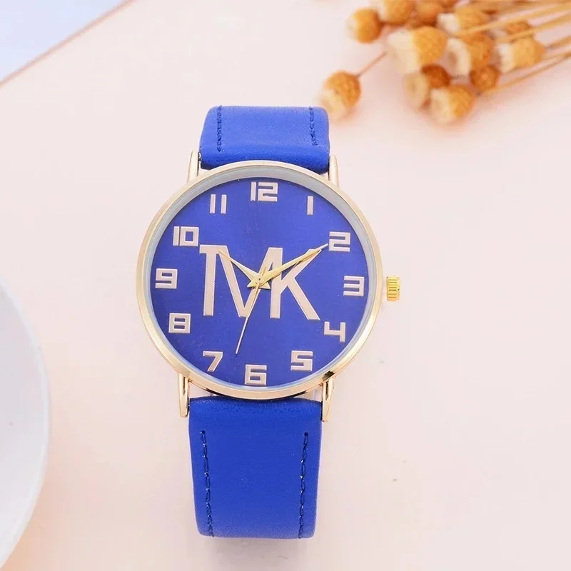 2023 nuevos relojes de Mujer de marca de lujo de moda TVK Reloj de pulsera de cuarzo de cuero accesorios de ropa Casual Reloj de Mujer