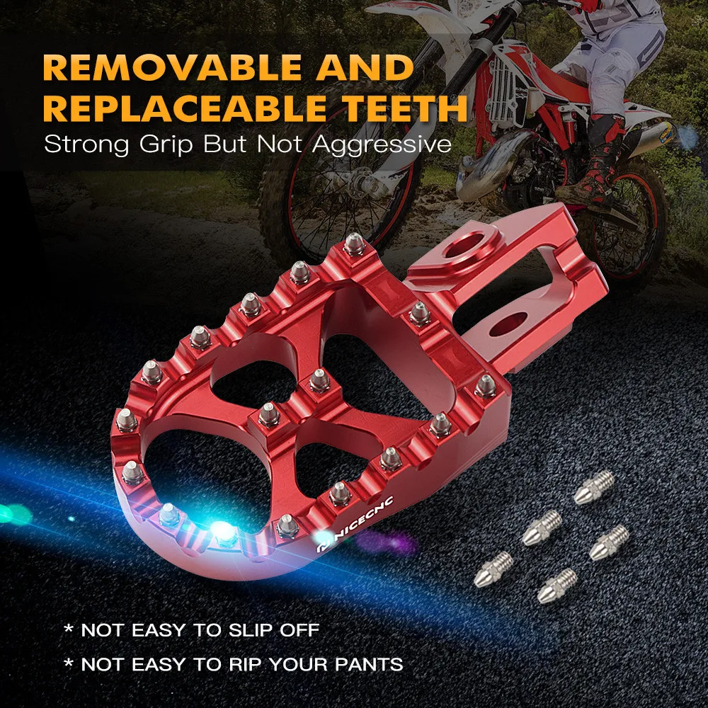 2025 2024 For Beta RR 300 RR 250 200 RR 520 480 450 430 400 390 350 2000-2025 Motorcycle Footpegs Footrest Pedal Kit Strong Grip