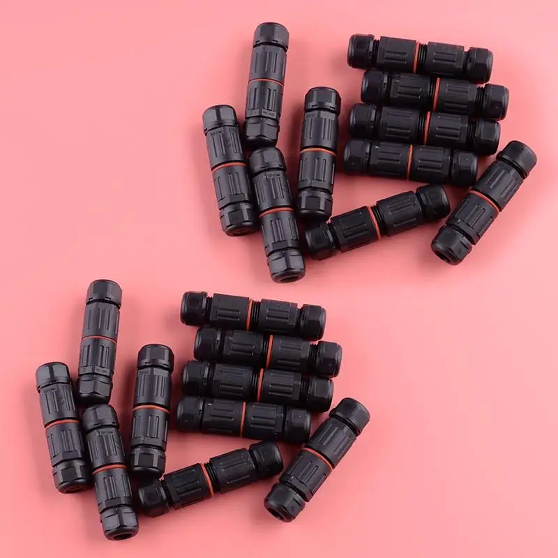 20pcs Inline Waterproof IP68 Junction Box Connector Electric Cable Wire Plug Socket Outdoor 300V 16A