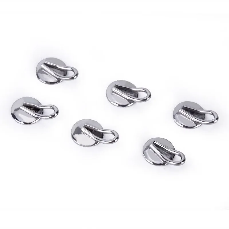 10pcs/Pack Dentistry Orthodontic Bondable Caplin Hook Lingual Buttons With Traction Hook Mesh Base Rond Rectangular Dental Tools