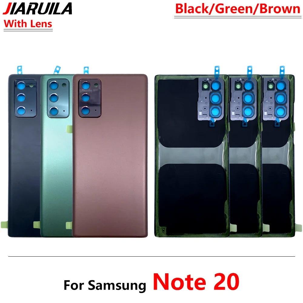 NEW Battery Back Cover Rear Door Glass Panel Housing Case with Camera Lens Replacement For Samsung Note 20 S20 Ultra S20 Fe