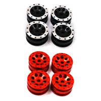 RCGOFOLLOW 1 35 Aluminum Alloy Shock-proof Metal Wheel Rims Rc Metal Wheel Rims For Orlandoo P01 P02 A01 A02 A03 Red