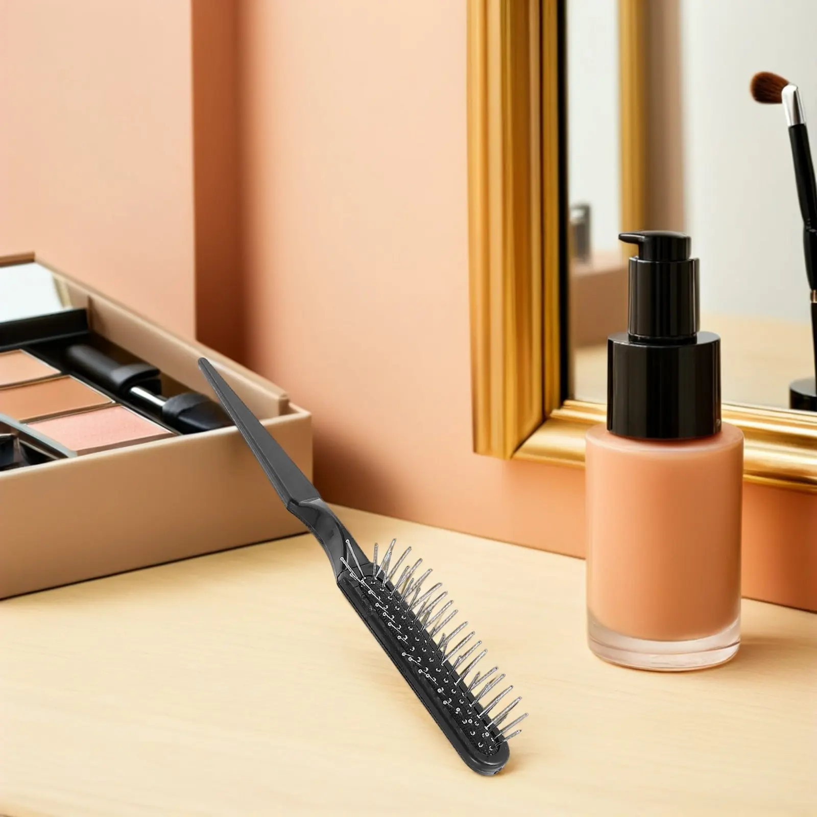 kit-com-5-pentes-profissionais-para-cabelo-pente-rabo-de-rato-preto-desembaracador-para-trancas-ferramenta-de-estilizacao-e-escova-para-cachos-e-separacao-de-mechas
