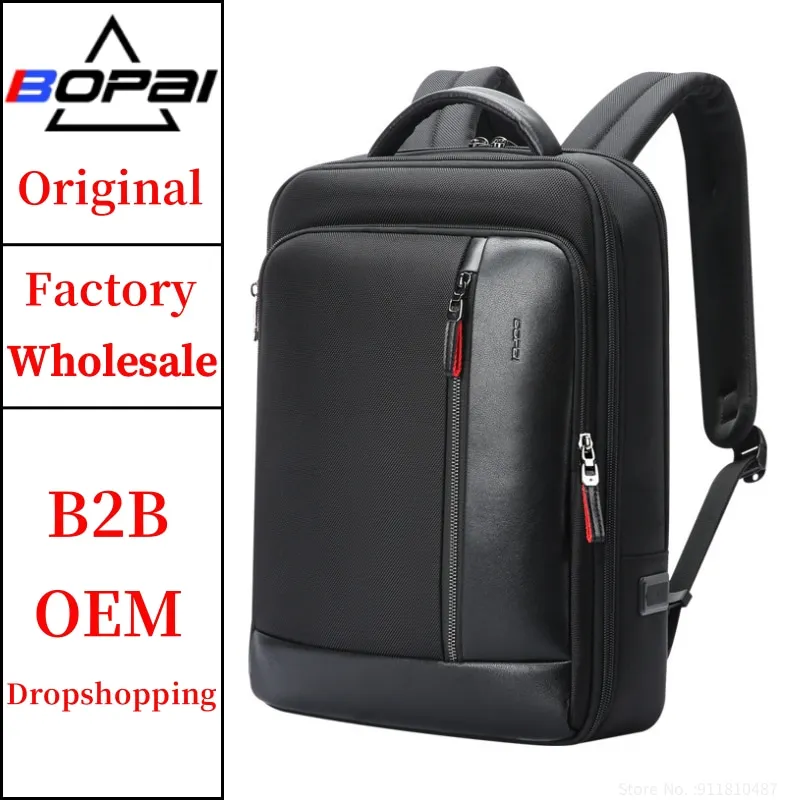 BOPAI  Wholesale Bopai Bsci Expandable Anti Theft Usb Charging Work Office For Men Notebook Smart Travel 15.6 Inch Business Lapt