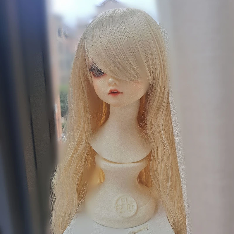 

Новый парик куклы 1/3 1/4 1/6 1/8 для куклы 60/45/30 см BJD SD, длинные волосы с челкой, без отделки, игрушки для девочек, подарочные аксессуары для кукол, без куклы