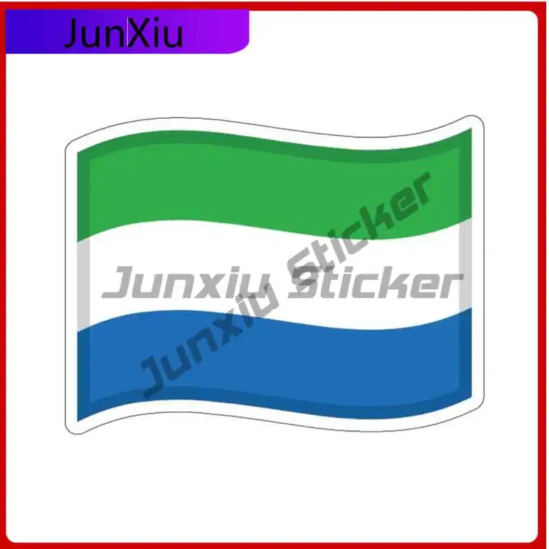 

Sierra Leone Drift Flag Sticker Personalized Cover Scratches Decoration For Car Laptop Trolley Case Motorcycle Helmet Wall Lapto