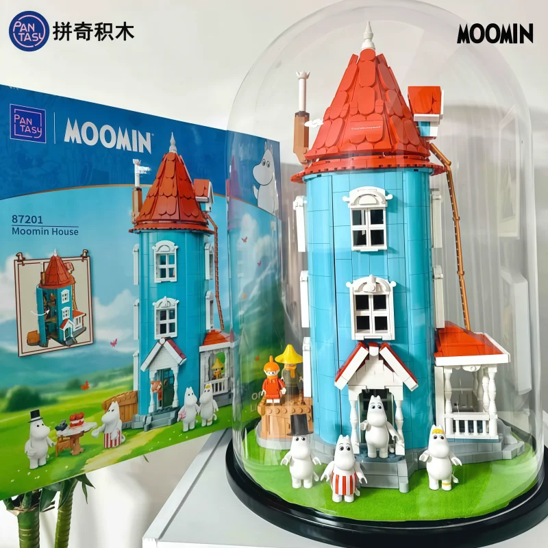 Pantasy Moomin House Classic 80th Anniversary Assembly Building Block Anime Cartoon Toy Model Desktop Decoration Holiday Gifts