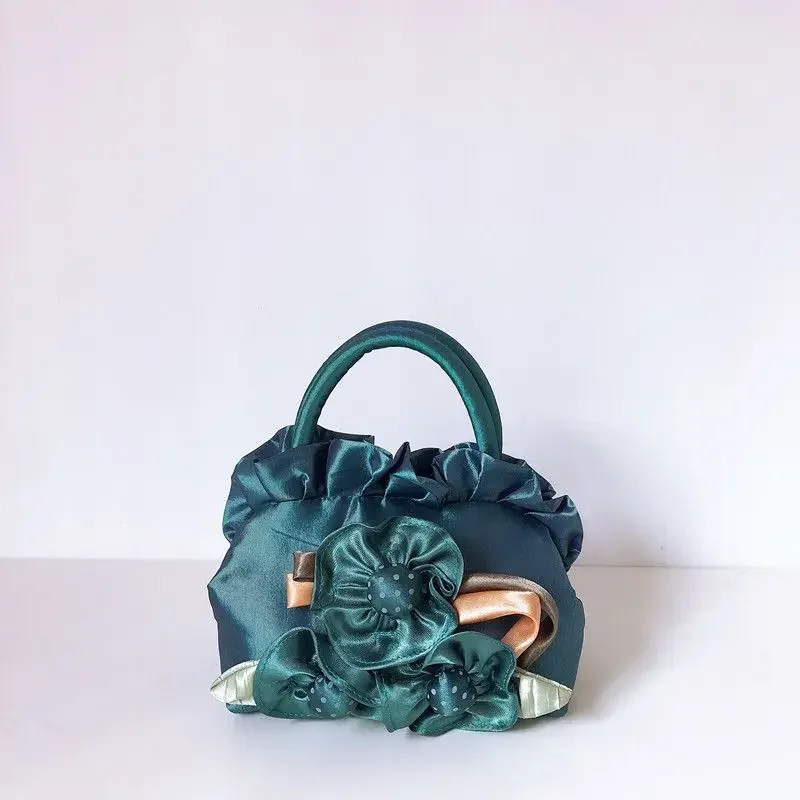 

2025 New Women Bag Mini Handbag Mom Shopping Key Cell Phone Small Bag Fashion Package Casual Tote Bucket with Flower Boston