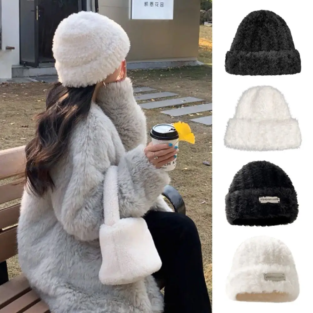 Frauen Winter Eimer Hut Plüsch Warme Fischer Kappe Weichen Pelzigen Panama Hut Dame Outdoor Becken Sonne Kappe