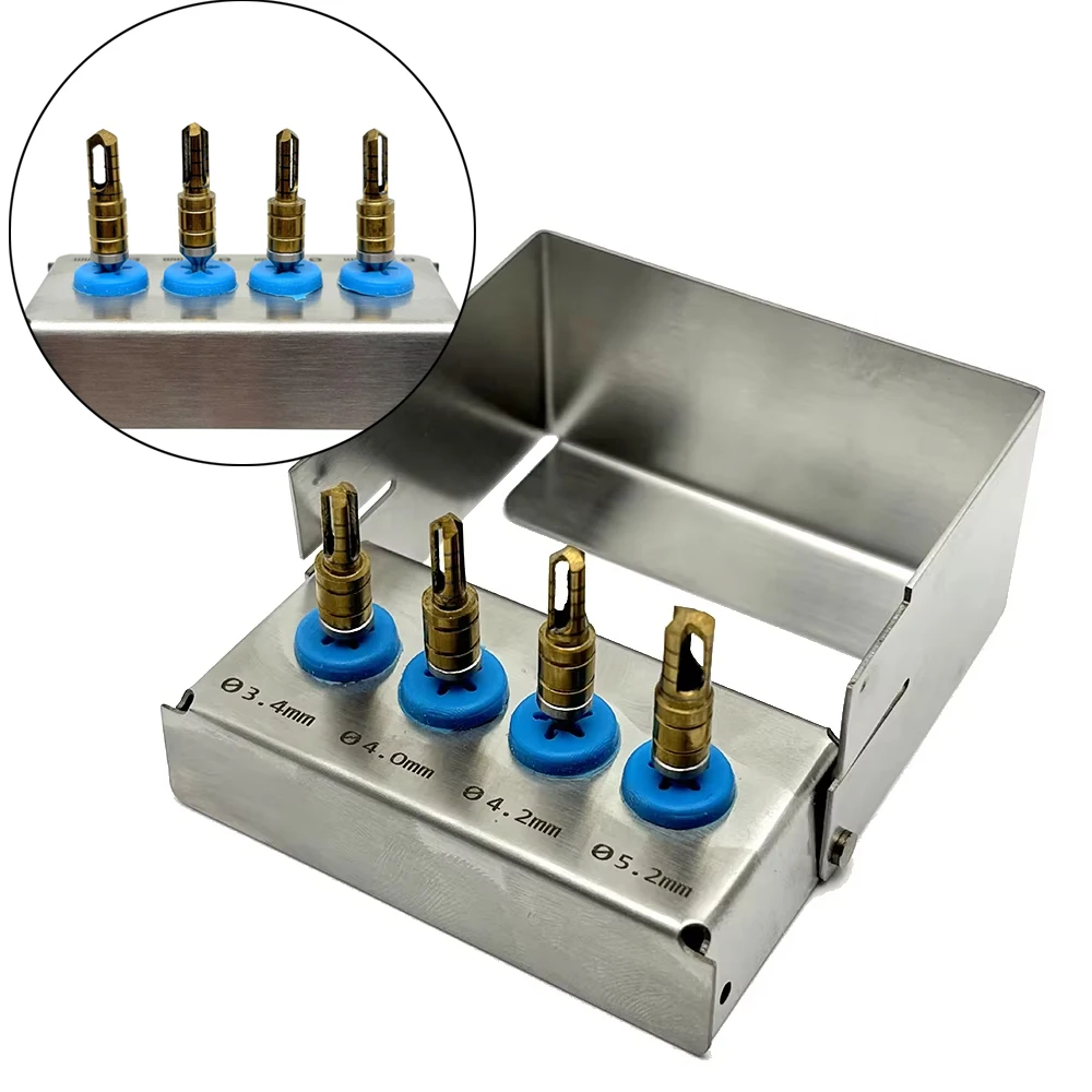 Dental Implant Bone Collector Kit 1Set Self-Grinding Tool Precision For Dental Implant Surgery Bone Meal Drill Kit