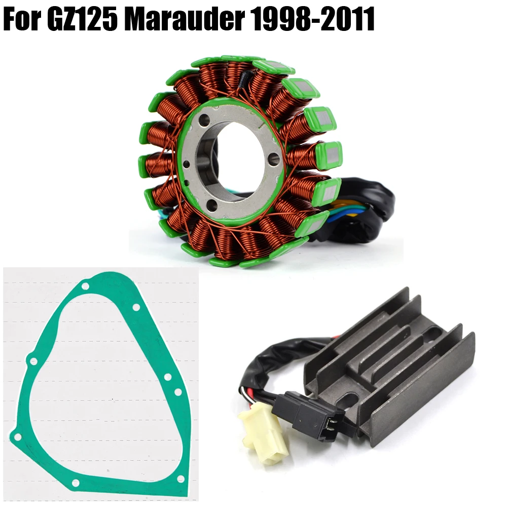 

Stator Coil Rectifier Gasket For Suzuki GZ125 Marauder 1998 1999 2000 2001 2002 2003 2004 2005 2006 2007 2008 2009 2010 2011