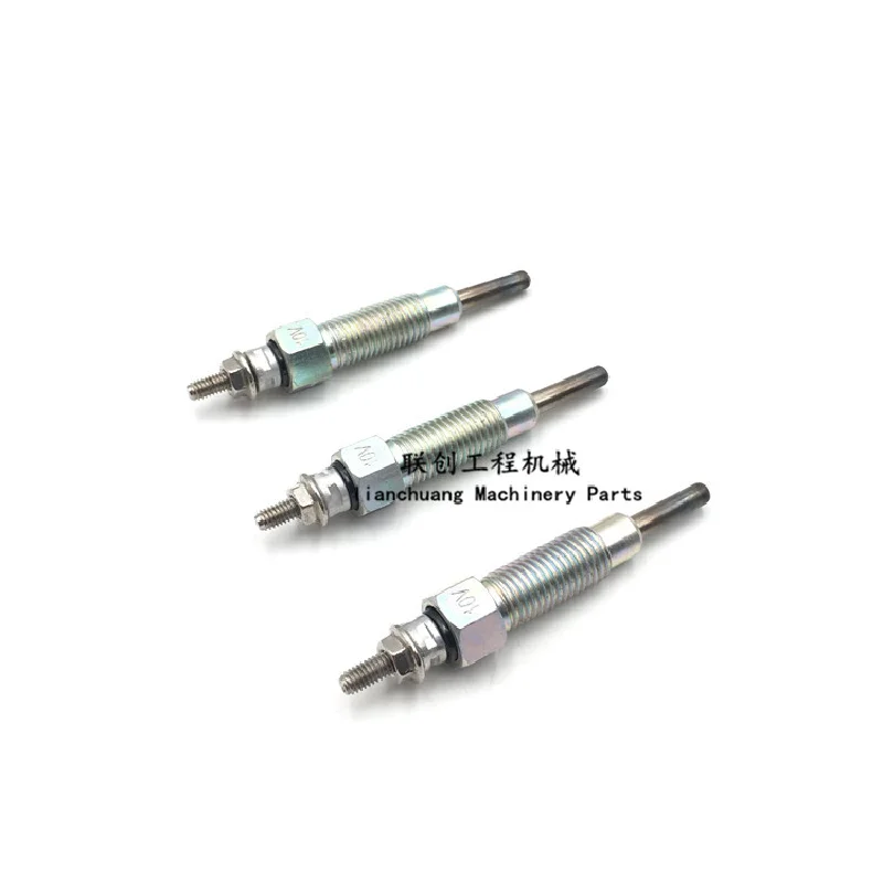 For Isuzu 4LB1 engine preheating plug, induction plug, electric heating plug, 10V excavator accessories