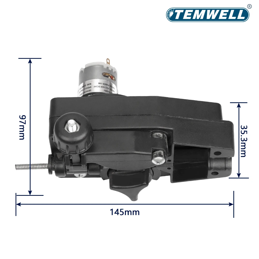 DC 24V Mini Wire Feeder Light Duty MIG Wire Feeder Assembly Single Drive Roll Wire Feed Machine per 1KGSSJ Mig Welder