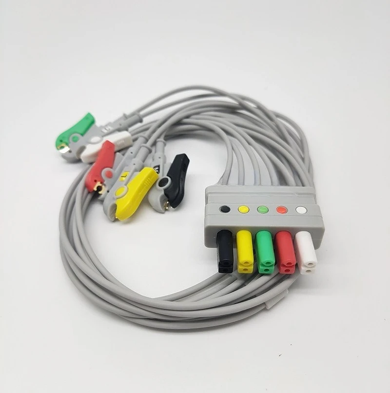 Compatible  SC9000/7000 Monitosr Neonatal ECG Lead Wire 6-lead Split Wire