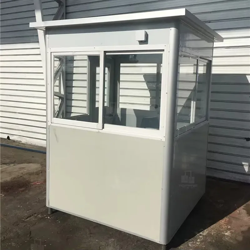 Prefabricated Guard Booth Portable Temporary Security Booth Outdoor Modern Elegant Toll Booth