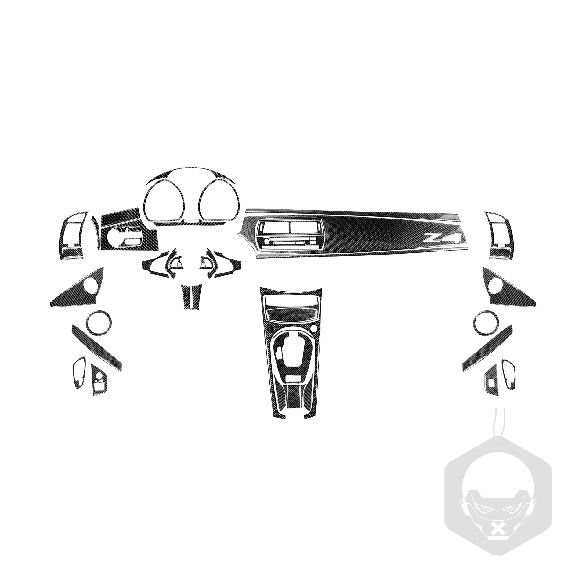 

for Carbon Fiber Interior Trim Kit for BMW Z4 E85 E86 2003-2008, Center Console Gear Shift Panel Set