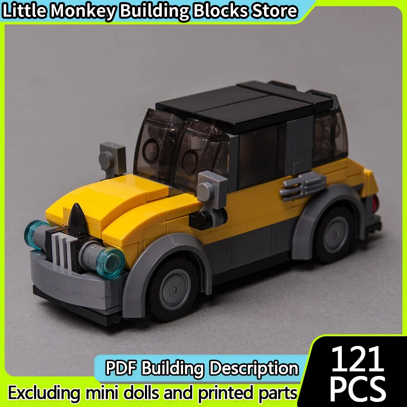 

Speed Racing Car Model MOC Building Bricks Town Vintage Coupe Modular Technology Children Holiday Gifts Assemble Toys Suit