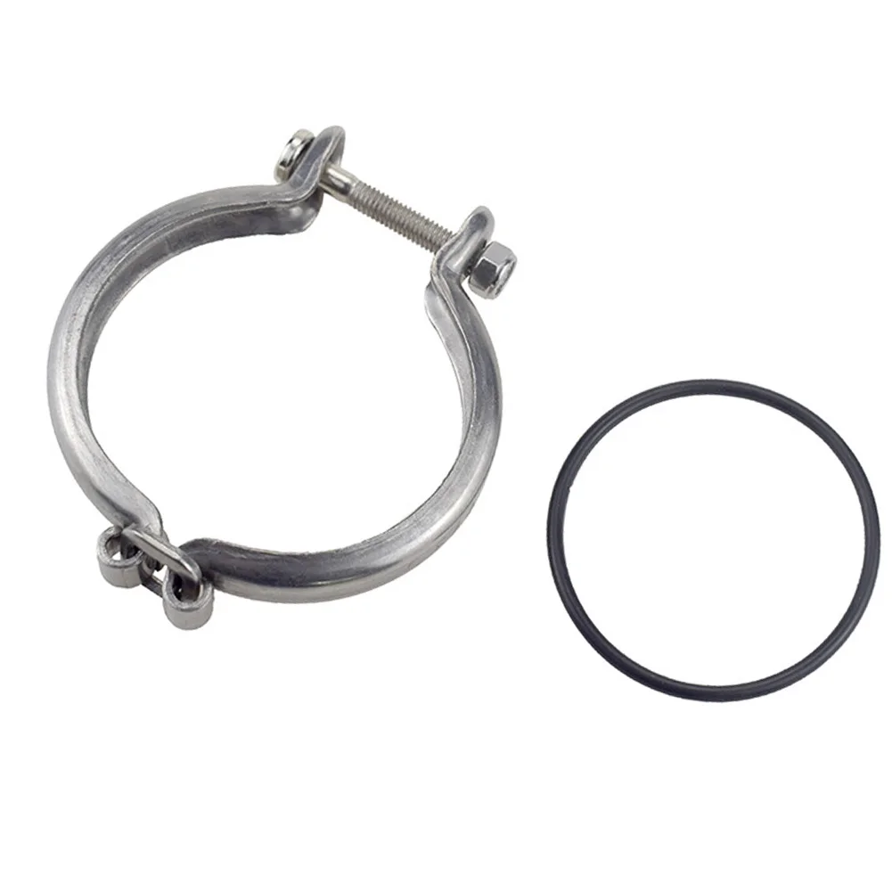 For Holset HX35 HX35W HX40W Turbo Compressor V-Band Clamp Turbocharger Repair Silver High Reliability Turbo Parts