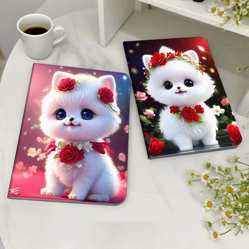 

Cartoon Cute Cat Dog For Xiaoxin Lenovo Tab Pad K11 K10 M10 P11 3rd Plus Pro Legion Y700 Y900 Gen4 2 Tablet Case Gift