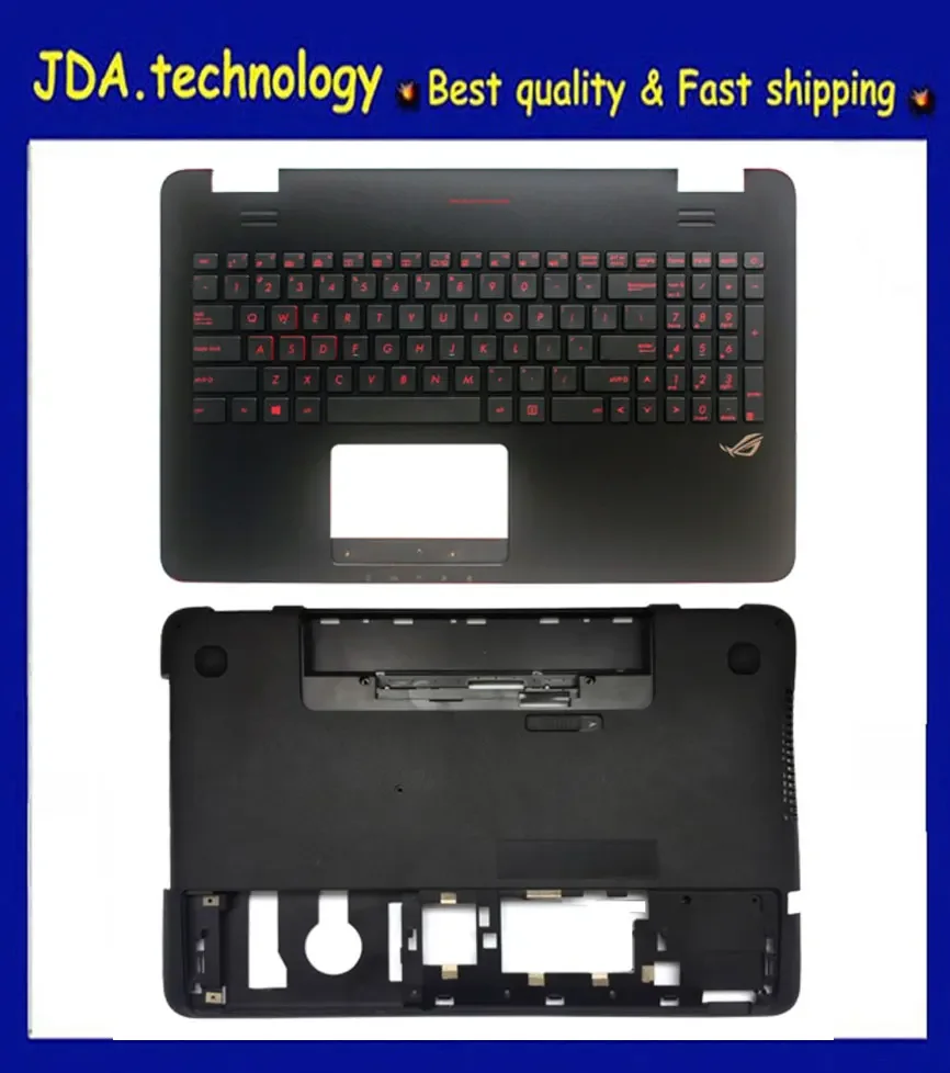 

New For Asus N551 N551J N551JK N551JB N551JM N551JV N551JW N551VW palmrest US keyboard upper cover +bottom base case bottom cove