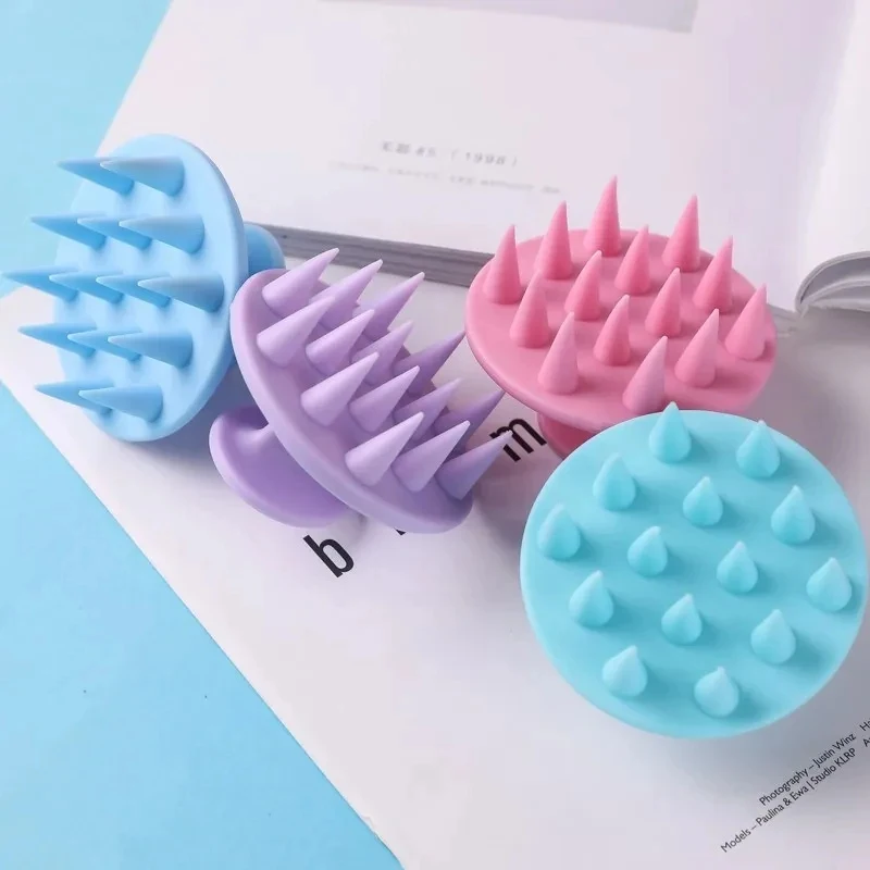 1-3pcs Silicone Shampoo Scalp Hair Massager Shampoo Massage Comb Bath Massage Brush Scalp Massager Hair Shower Brush Comb  Tool