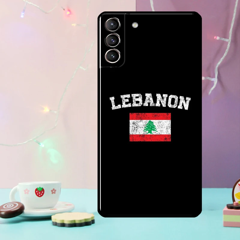 Lebanese Lebanon Flag Case For Samsung Galaxy S24 S21 S22 S23 Ultra Plus S20 FE S8 S9 S10 Note 10 20 Ultra Cover