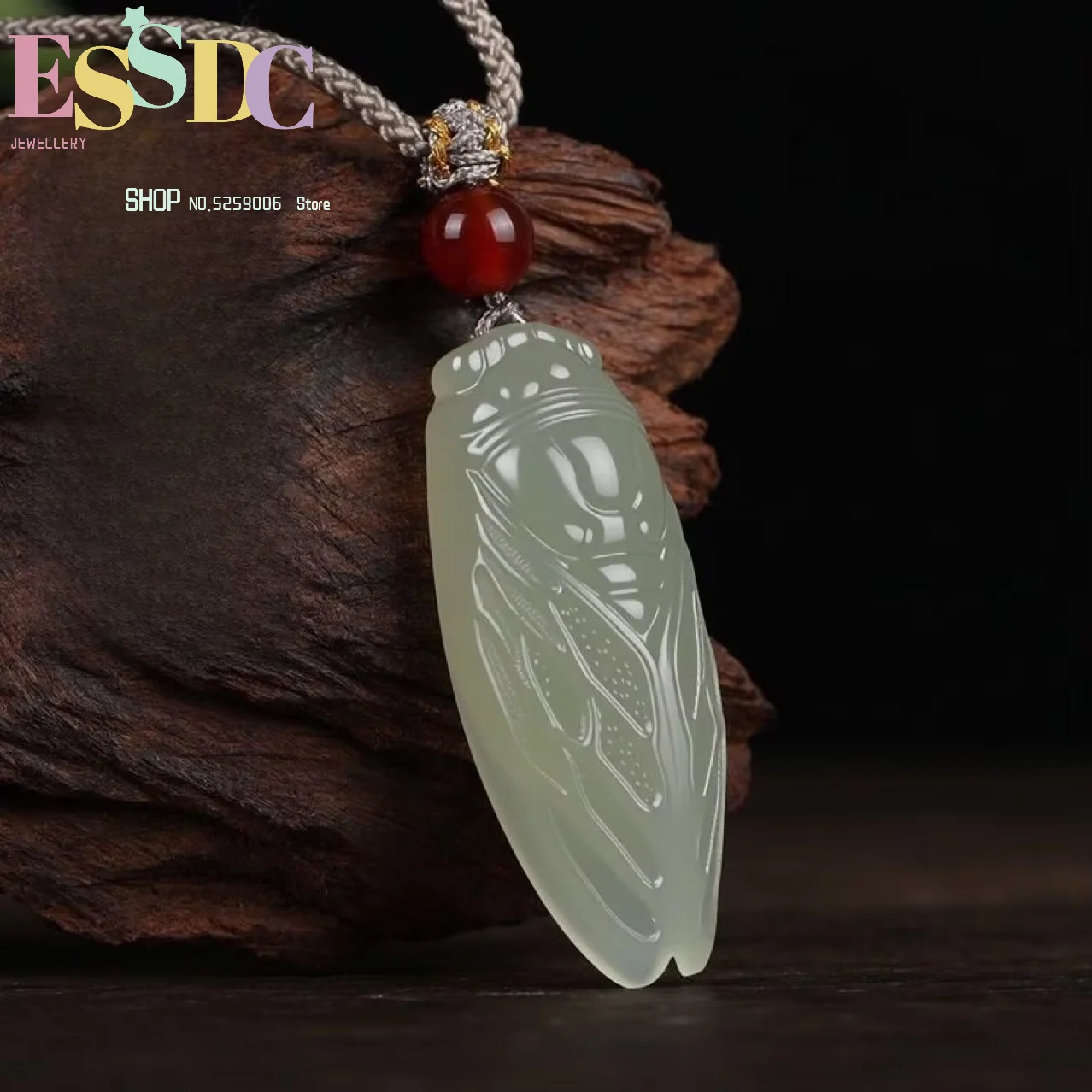 Xinjiang natural Hetian jade cicada pendant natural jade became a blockbuster and won the gold list college entrance