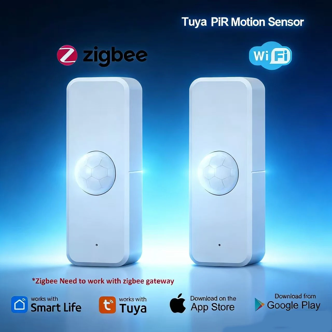 

WiFi or Zigbee PIR Motion Sensor Tuya Smart Home Human Body Infrared Detector Security Smart Life Works With Alexa Google Home