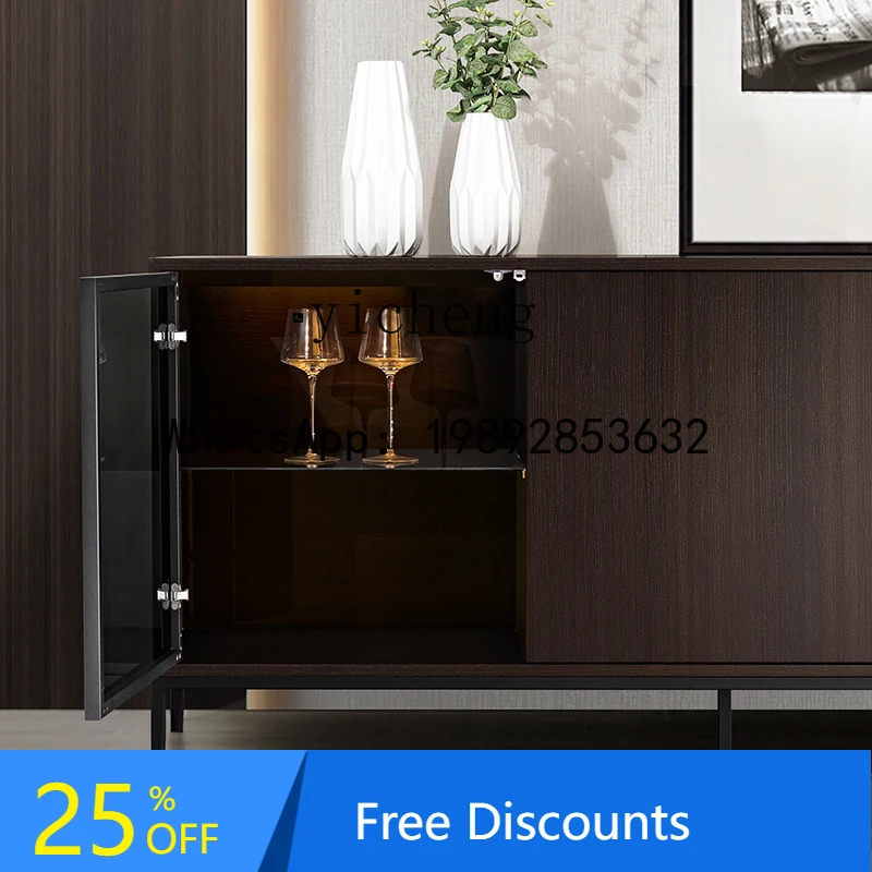 

dining side storage cabinet wine and tea cabinet Italian minimalist light luxury household minimalist locker
