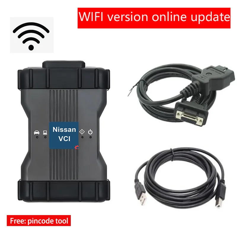 

Новая версия и Wi-Fi USB для Nissan Consult OBD2 VCI Key Programming V241 для иммобилайзера Infiniti лучше, чем Consult 3 Plus