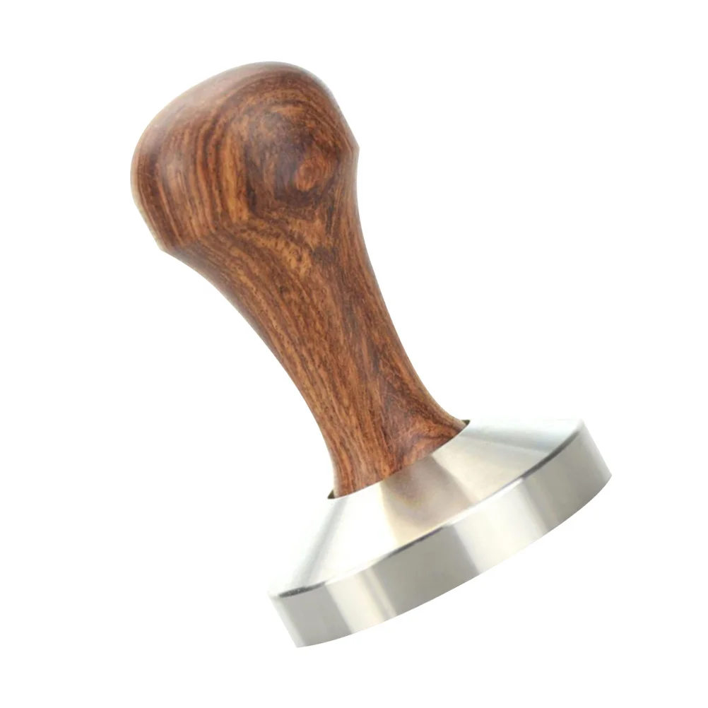 

Pearwood Coffee Tamper Ergonomic Espresso Powder Pressing Tool Practical Creative Coffee Accessories for Home Cafe
