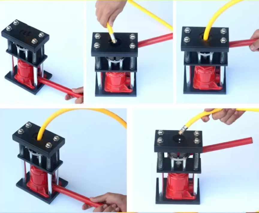 Pressa manuale portatile martinetto idraulico tubo flessibile macchina a crimpare tubo aria ghiera collare Bender