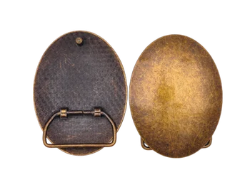 Sterke Antieke Messing Metal Oval Western Leathercraft Jeans Gesp Vervanging Fit 40Mm